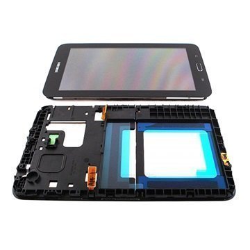 Samsung Galaxy Tab 3 Lite 7.0 T110 Etukuori & LCD Näyttö Musta