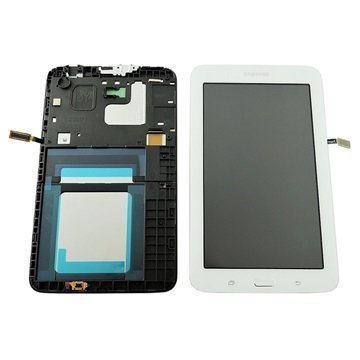 Samsung Galaxy Tab 3 Lite 7.0 VE T113 Etukuori & LCD Näyttö Valkoinen