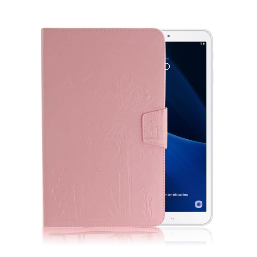 Samsung Galaxy Tab A 10.1 2016 Nahkakotelo Korttitaskuilla Pinkki
