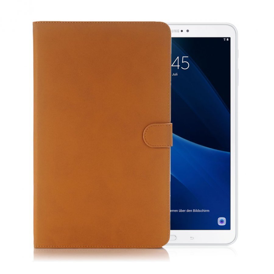 Samsung Galaxy Tab A 10.1 Taittuva Nahkakotelo Keltainen