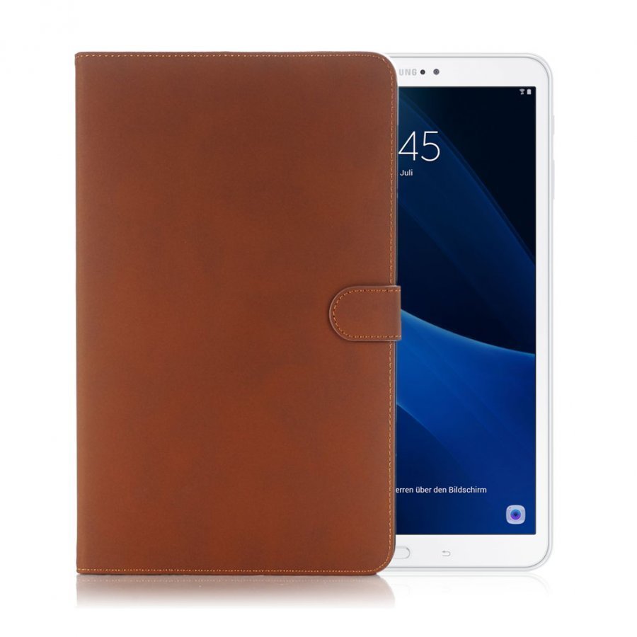 Samsung Galaxy Tab A 10.1 Taittuva Nahkakotelo Ruskea