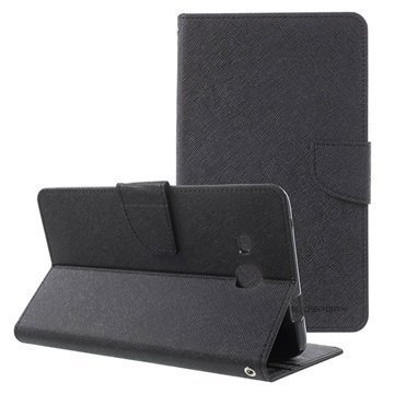 Samsung Galaxy Tab A 7.0 (2016) Mercury Goospery Fancy Diary Wallet Case Black