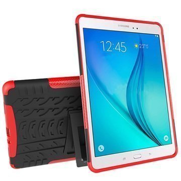 Samsung Galaxy Tab A 9.7 Anti-Slip Hybrid Case Black / Red