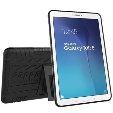 Samsung Galaxy Tab E 9.6 T560 T561 Anti-Slip Hybrid Case Black