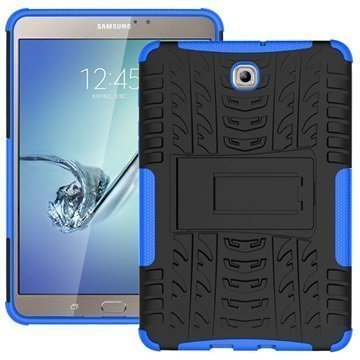 Samsung Galaxy Tab S2 8.0 T710 T715 Anti-Slip Hybridikotelo Musta / Sininen