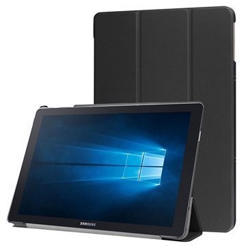 Samsung Galaxy TabPro S Tri-Fold Kotelo Musta