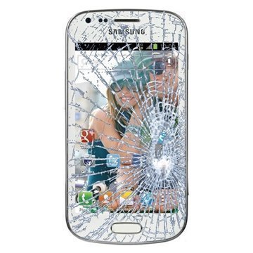 Samsung Galaxy Trend S7560 Näytön Lasin ja Kosketusnäytön Korjaus Valkoinen