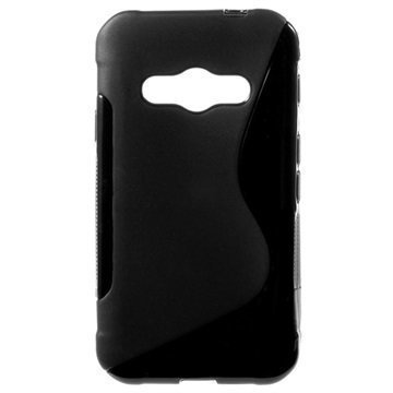 Samsung Galaxy Xcover 3 S-Curve TPU-Kotelo Musta