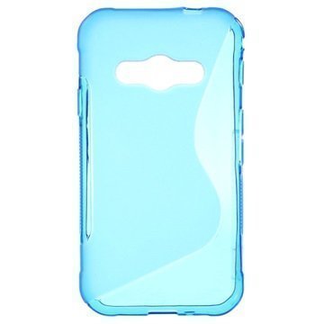 Samsung Galaxy Xcover 3 S-Curve TPU-Kotelo Sininen