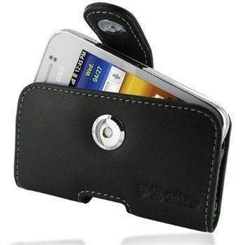 Samsung Galaxy Y S5360 PDair Horizontal Leather Case Black