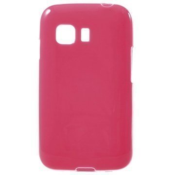 Samsung Galaxy Young 2 Glossy TPU-Suojakuori Kuuma Pinkki