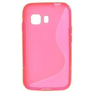 Samsung Galaxy Young 2 S-Curve TPU-Kotelo Kuuma Pinkki