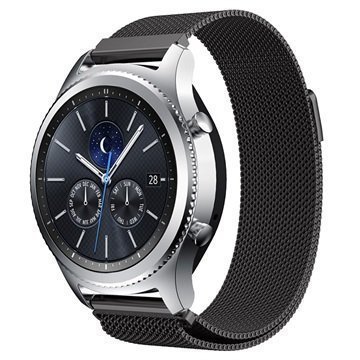 Samsung Gear S3 Luxury Milanese Magnetic Wristband Black