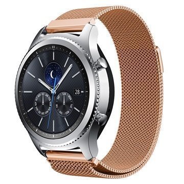 Samsung Gear S3 Luxury Milanese Magnetic Wristband Rose Gold