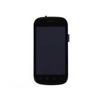 Samsung Google Nexus S i9023 Etukuori & LCD-Näyttö Musta / Hopeinen