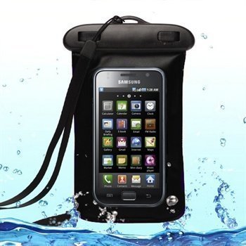 Samsung I9001 Galaxy S Plus Premium Vedenkestävä Kotelo Käsivarteen Musta