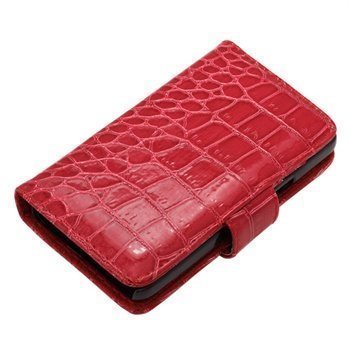 Samsung I9100 Galaxy S 2 Croco Case & Faceplate Red