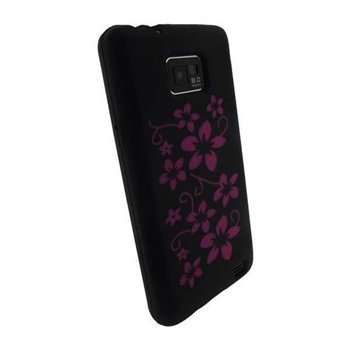 Samsung I9100 Galaxy S 2 Galaxy S 2 4G iGadgitz Silicone Case Black / Pink
