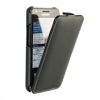 Samsung I9100G Galaxy S2 iGadgitz Leather Case Black