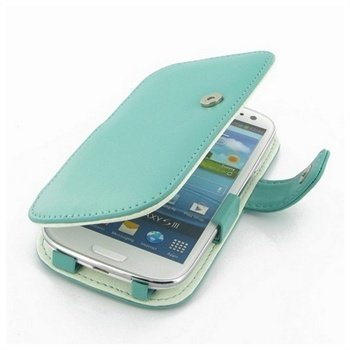 Samsung I9300 Galaxy S3 PDair Leather Case 3QSS3IB41 Turkoosi