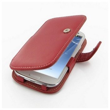 Samsung I9300 Galaxy S3 PDair Leather Case 3RSS3IB41 Punainen
