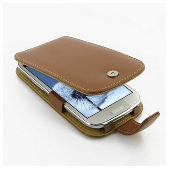 Samsung I9300 Galaxy S3 PDair Leather Case 3TSS3IF41 Ruskea