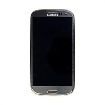 Samsung I9305 Galaxy S3 Etukuori & LCD-Näyttö Harmaa
