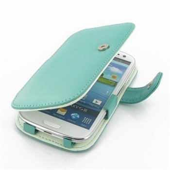 Samsung I9305 Galaxy S3 PDair Leather Case 3QSSLTB41 Turkoosi