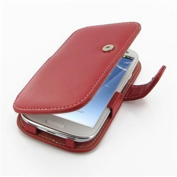 Samsung I9305 Galaxy S3 PDair Leather Case 3RSSLTB41 Punainen