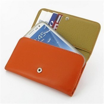 Samsung I9305 Galaxy S3 PDair Wallet Nahkakotelo Oranssi