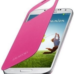 Samsung S-View Flip Cover for Galaxy S4 Pink