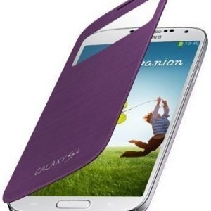Samsung S-View Flip Cover for Galaxy S4 Purple