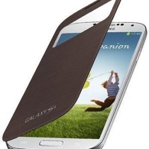 Samsung S-View Flip Cover for Galaxy S4 Sedna Brown