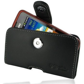 Samsung S5690 Galaxy PDair Horizontal Leather Case Black