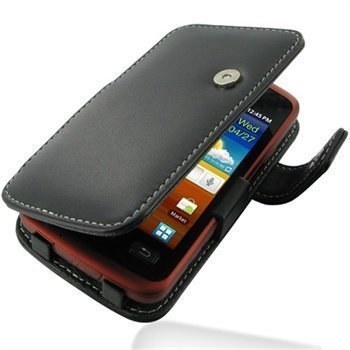 Samsung S5690 Galaxy PDair Leather Case 3BSSXCB41 Musta