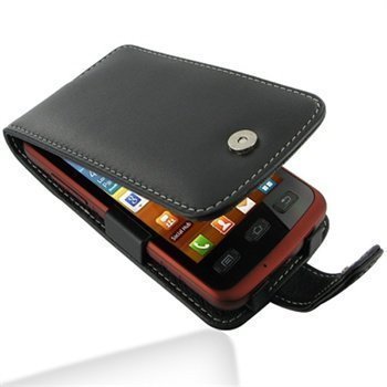 Samsung S5690 Galaxy PDair Leather Case 3BSSXCF41 Musta