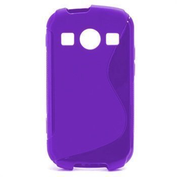 Samsung S7710 Galaxy Xcover 2 S-Curve TPU-Kotelo Violetti