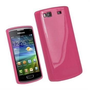 Samsung S8600 Wave 3 iGadgitz TPU-Kotelo Pinkki