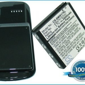 Samsung SGH-i917 Focus Cetus SGH-i917 Focus yhteensopiva akku laajennetulla takakannella 2400 mAh