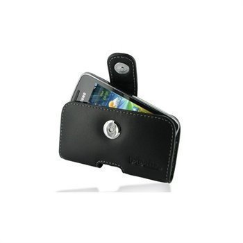 Samsung Wave Y S5380 PDair Horizontal Leather Case Black