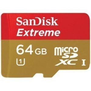 SanDisk Mobile Extreme microSDXC 64GB Card + SD Adapter + Rescue Pro Deluxe 80MB/s Class 10