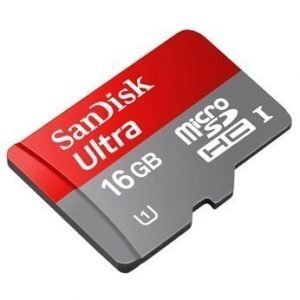 SanDisk Mobile Ultra microSDHC 16GB UHS-1 Card + SD Adapter + Media Manager- Class 10