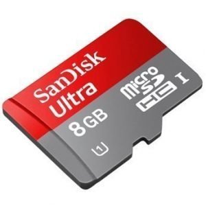 SanDisk Mobile Ultra microSDHC 8GB UHS-1 Card + SD Adapter + Media Manager Class 10