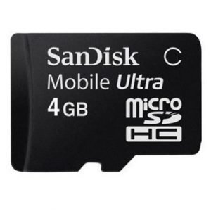 SanDisk microSD 4GB & SD Adapter