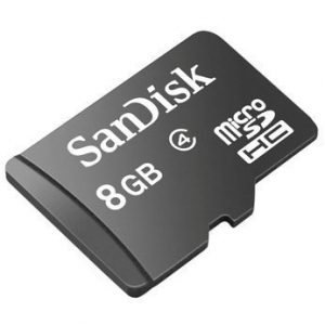 SanDisk microSDHC 8GB Card + SD Adapter Class 4