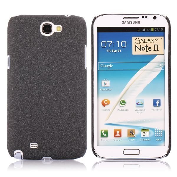 Sand Surface Musta Samsung Galaxy Note 2 Suojakuori