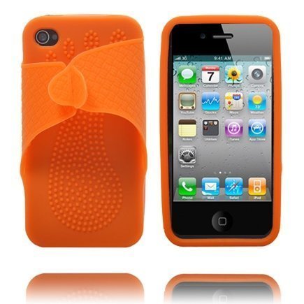 Sandaali Oranssi Iphone 4 Silikonikuori