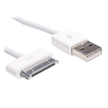 Sandberg USB 30-nastainen synkronointi- / latausjohto iPad iPhone iPod Valkoinen 1 m