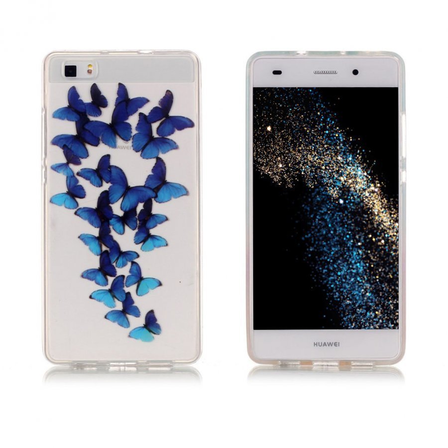 Sandemose Huawei P8 Lite Kuori Siniset Perhoset