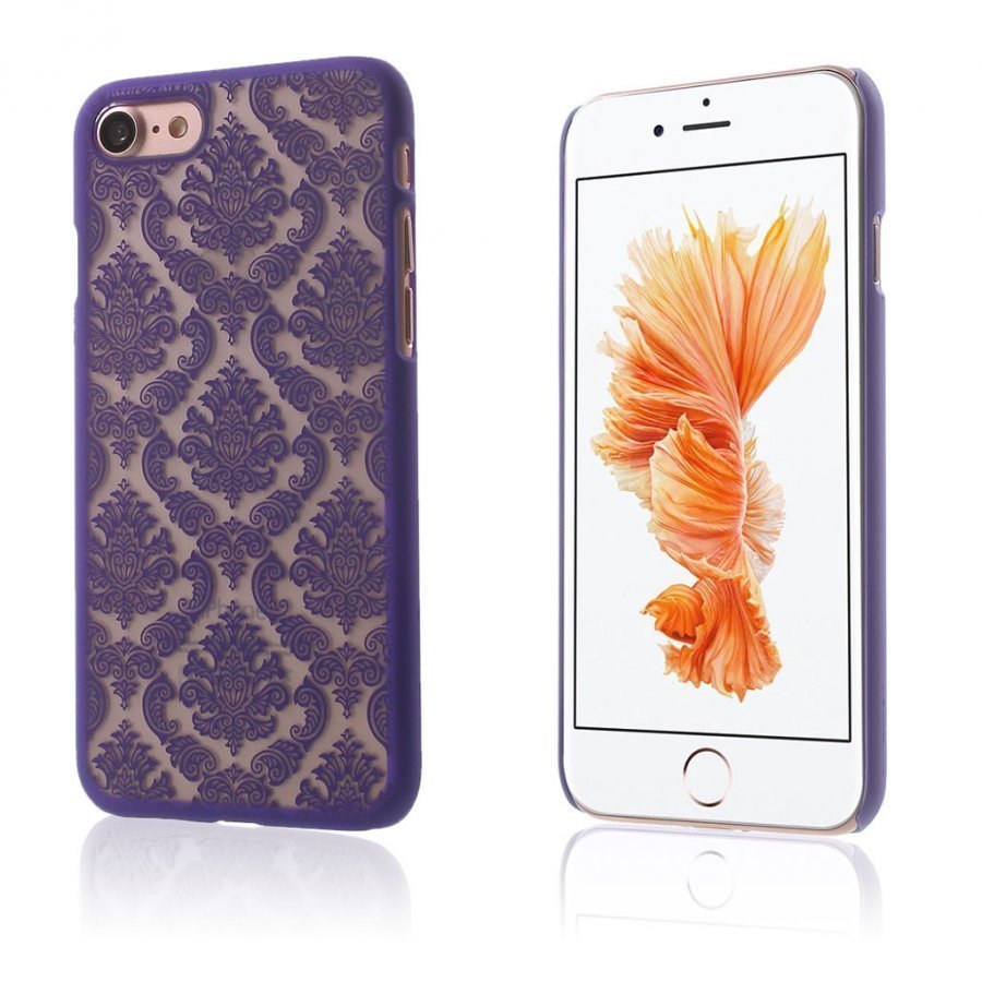 Sandemose Iphone 7 Damask Kukka Kuvioinen Kuori Violetti